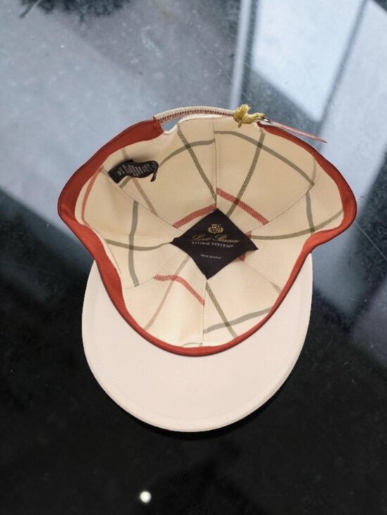 Baseball Cap Microfiber - Storm System® Light Woodsmoke  Loro Piana Storm System Baseball Cap Hat, Off White Color Size M